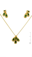 Picture of Diversified Green Gold Plated 2 Pieces Jewelry Sets