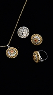 Picture of Trendy Multi-Tone Plated Brass 3 Pieces Jewelry Sets