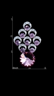 Picture of Nobby Zine-Alloy Swarovski Element Drop & Dangle