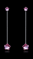 Picture of Three-Dimensional Platinum Plated Zinc-Alloy Drop & Dangle