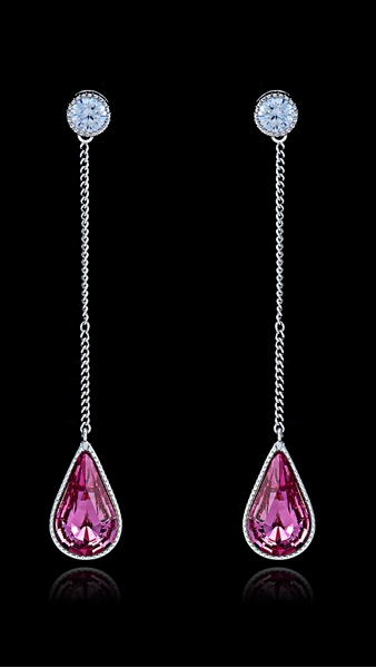 Picture of Charming Swarovski Element Zinc-Alloy Drop & Dangle