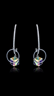 Picture of Hot Selling Big Platinum Plated Drop & Dangle