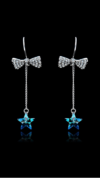 Picture of Main Products Zinc-Alloy Platinum Plated Drop & Dangle