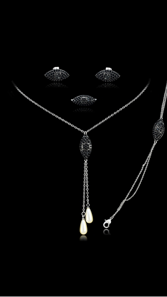 Picture of Amazing Cubic Zirconia Luxury 4 Pieces Jewelry Sets