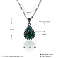 Picture of The Best Price Green Gunmetel Plated Necklaces & Pendants