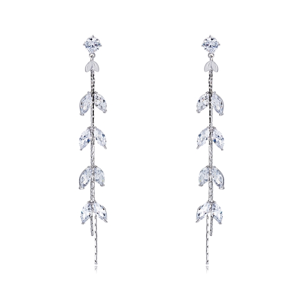 Picture of  Medium Cubic Zirconia Dangle Earrings 2YJ053511E