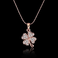 Picture of Nickel Free Rose Gold Plated Small Pendant Necklace with Easy Return