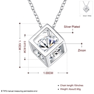 Picture of Copper or Brass Cubic Zirconia Pendant Necklace at Super Low Price