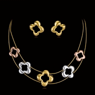 Picture of Dubai Zinc Alloy Necklace and Earring Set Online Only