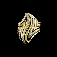 Picture of Odm Big Gold Plated Fashion Rings