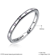Picture of Charming Platinum Plated Small Adjustable Ring As a Gift