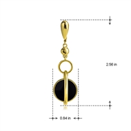 Picture of Buy Zinc Alloy Gold Plated Dangle Earrings with Wow Elements