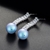 Picture of Hypoallergenic Platinum Plated Fashion Dangle Earrings with Easy Return