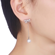 Picture of Fashion White Dangle Earrings Online Only