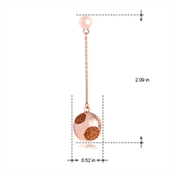 Picture of Brand New Rose Gold Plated Zinc Alloy Dangle Earrings with Full Guarantee