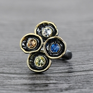 Picture of Designer Multi-tone Plated Casual Fashion Ring with No-Risk Return