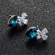 Picture of Amazing Small Blue Stud Earrings