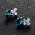 Picture of Amazing Small Blue Stud Earrings