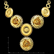 Picture of First-Rate  None-Stone Dubai Style 4 Pieces Jewelry Sets