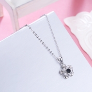 Picture of Great Value White Platinum Plated Pendant Necklace with Member Discount