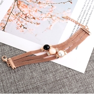 Picture of Fashionable And Modern Concise Rose Gold Plated Bangles