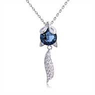 Picture of Most Popular Swarovski Element Blue Pendant Necklace