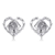 Picture of Irresistible White Platinum Plated Stud Earrings As a Gift