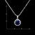 Picture of Well Made Dark Blue Platinum Plated 3 Pieces Jewelry Sets