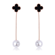 Picture of Delicate Artificial Pearl Classic Dangle Earrings