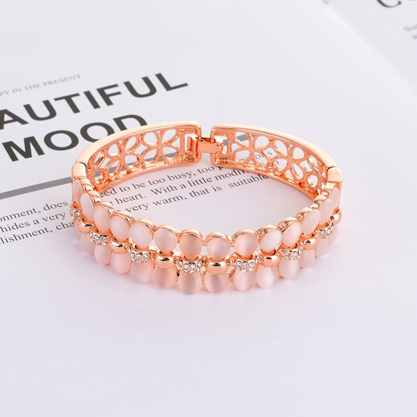 Picture of Famous Casual Rose Gold Plated Fashion Bracelet