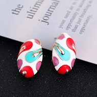 Picture of New Enamel Zinc Alloy Stud Earrings