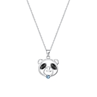 Picture of Fashion Cubic Zirconia Platinum Plated Pendant Necklace