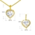 Picture of Best Cubic Zirconia White Necklace and Earring Set