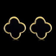 Picture of Brand New Black Classic Stud Earrings with Full Guarantee