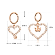Picture of Casual Rose Gold Plated Dangle Earrings with Speedy Delivery