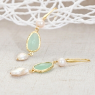 Picture of Classic fresh water pearl Dangle Earrings with Speedy Delivery