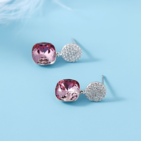 Picture of Hypoallergenic Platinum Plated Simple Stud Earrings with Easy Return