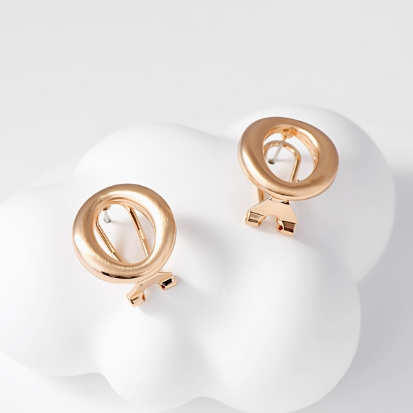 Picture of Zinc Alloy Rose Gold Plated Stud Earrings with Full Guarantee