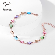 Picture of Best Artificial Crystal Rose Gold Plated Fashion Bracelet