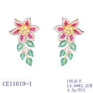 Picture of Luxury Cubic Zirconia Dangle Earrings Online Only