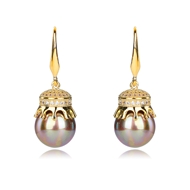 Picture of Trendy Gold Plated Luxury Dangle Earrings with No-Risk Refund