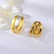 Picture of Eye-Catching Gold Plated Zinc Alloy Big Stud Earrings with Member Discount