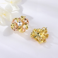 Picture of Hot Selling Multi-tone Plated Zinc Alloy Big Stud Earrings from Top Designer