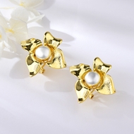 Picture of Attractive White Big Big Stud Earrings For Your Occasions