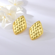 Picture of Distinctive Gold Plated Zinc Alloy Big Stud Earrings with Low MOQ