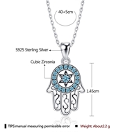 Picture of 925 Sterling Silver Small Pendant Necklace with Full Guarantee