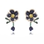 Picture of Unique Cubic Zirconia Flowers & Plants Dangle Earrings