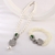 Picture of Cubic Zirconia Platinum Plated 2 Piece Jewelry Set with Easy Return