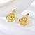 Picture of New Small Gold Plated Stud Earrings