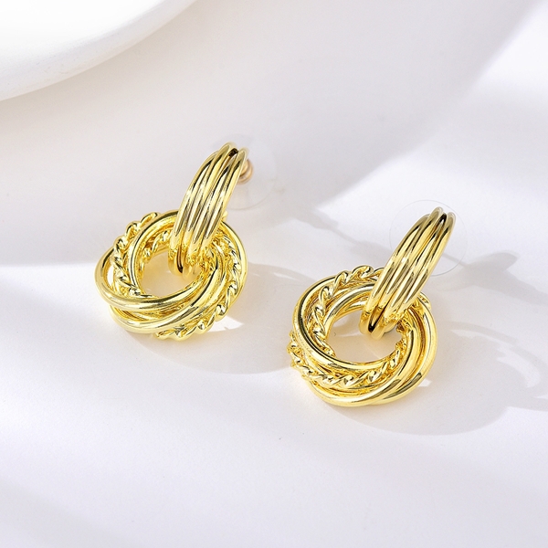 Picture of New Small Gold Plated Stud Earrings